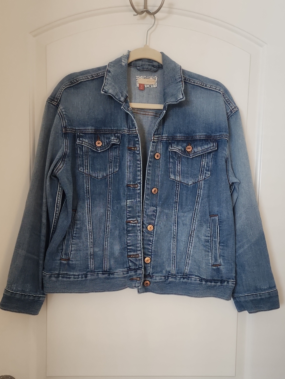 Pilcro Faded Light Blue Denim Jacket